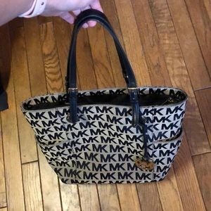 Michael Kors tote. Tan and black.